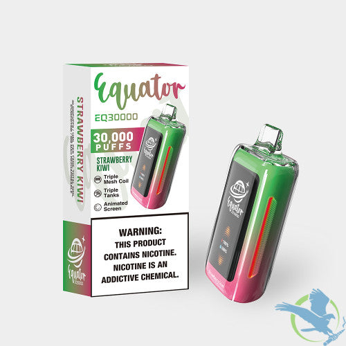Equator EQ30000 Puffs 30ML Disposable Device With Triple Tanks & Animated Screen - Display of 5