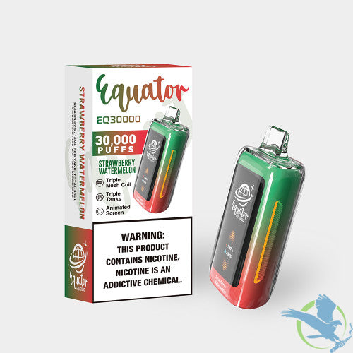 Equator EQ30000 Puffs 30ML Disposable Device With Triple Tanks & Animated Screen - Display of 5