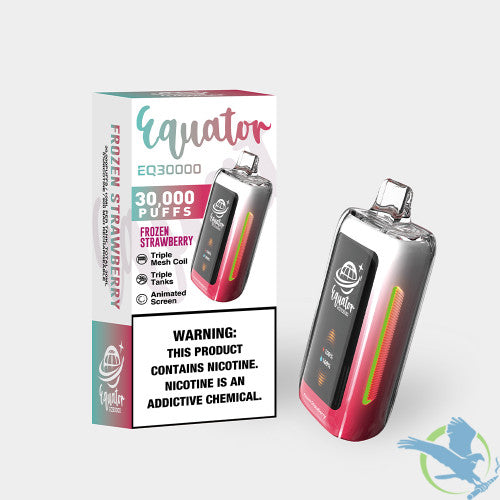 Equator EQ30000 Puffs 30ML Disposable Device With Triple Tanks & Animated Screen - Display of 5