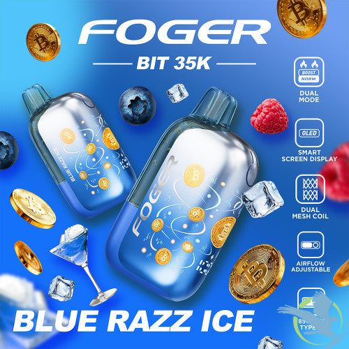 Foger Bit 35K Puffs 20ML Disposable Vape Device With OLED Smart Screen - Display of 5