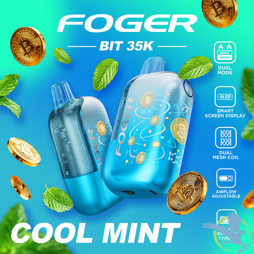 Foger Bit 35K Puffs 20ML Disposable Vape Device With OLED Smart Screen - Display of 5