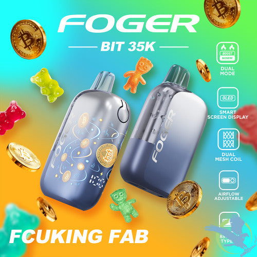 Foger Bit 35K Puffs 20ML Disposable Vape Device With OLED Smart Screen - Display of 5