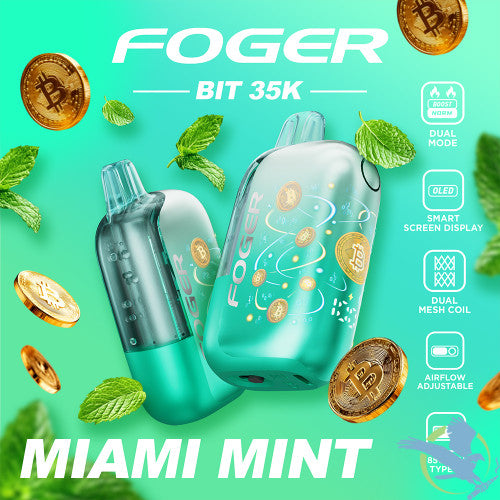 Foger Bit 35K Puffs 20ML Disposable Vape Device With OLED Smart Screen - Display of 5
