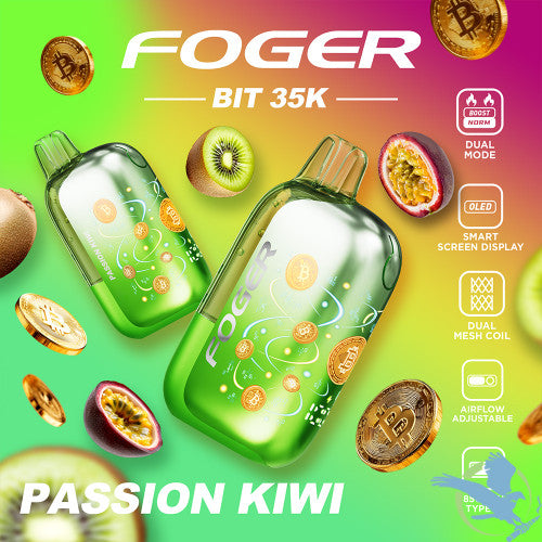 Foger Bit 35K Puffs 20ML Disposable Vape Device With OLED Smart Screen - Display of 5
