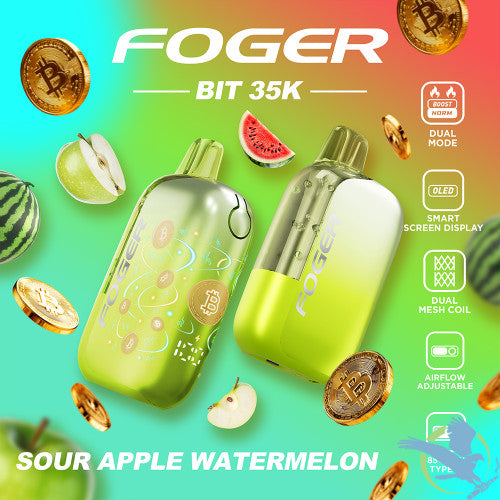 Foger Bit 35K Puffs 20ML Disposable Vape Device With OLED Smart Screen - Display of 5