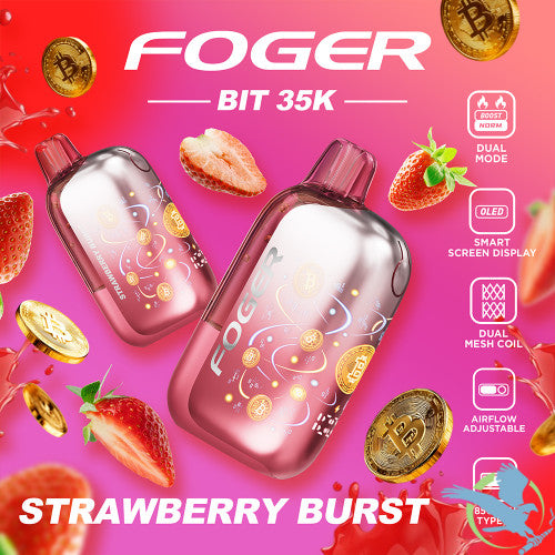 Foger Bit 35K Puffs 20ML Disposable Vape Device With OLED Smart Screen - Display of 5