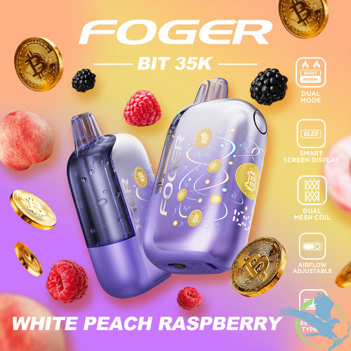 Foger Bit 35K Puffs 20ML Disposable Vape Device With OLED Smart Screen - Display of 5