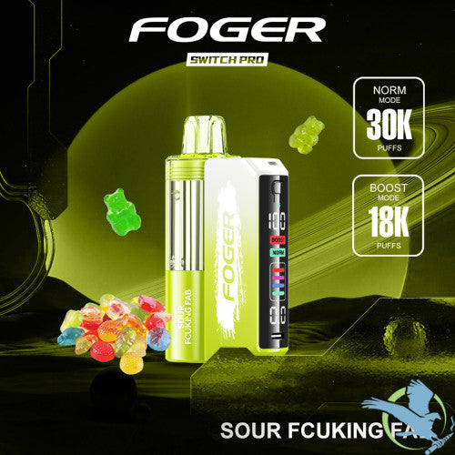 Foger Switch Pro Kit 30K Puffs 19ML Disposable Device & Power Bank - Display of 5