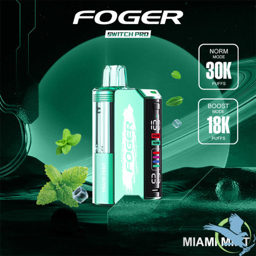Foger Switch Pro Kit 30K Puffs 19ML Disposable Device & Power Bank - Display of 5