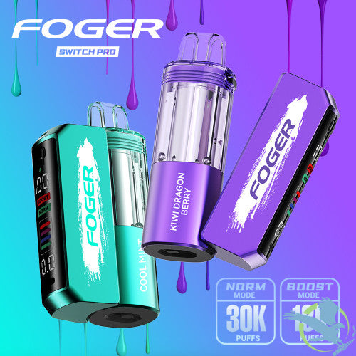 Foger Switch Pro Kit 30K Puffs 19ML Disposable Device & Power Bank - Display of 5