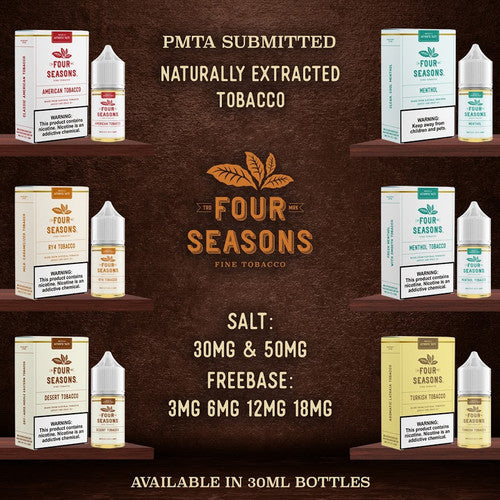 Four Seasons Fine Tobacco Salt Nicotine E-Liquid 30ML