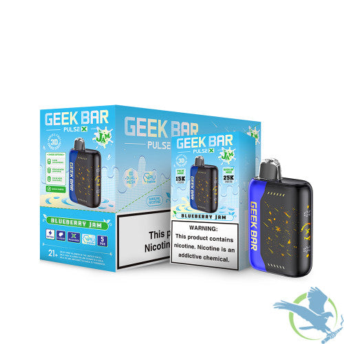 Geek Bar Pulse X 18ML 25K Puffs Disposable Vape Device With VPU & 3D Curved Screen - Display of 5