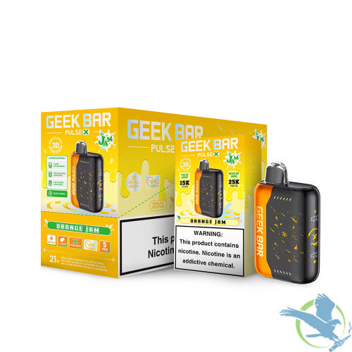 Geek Bar Pulse X 18ML 25K Puffs Disposable Vape Device With VPU & 3D Curved Screen - Display of 5
