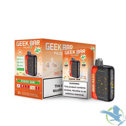 Geek Bar Pulse X 18ML 25K Puffs Disposable Vape Device With VPU & 3D Curved Screen - Display of 5
