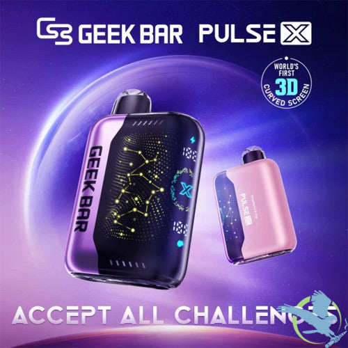 Geek Bar Pulse X 18ML 25K Puffs Disposable Vape Device With VPU & 3D Curved Screen - Display of 5