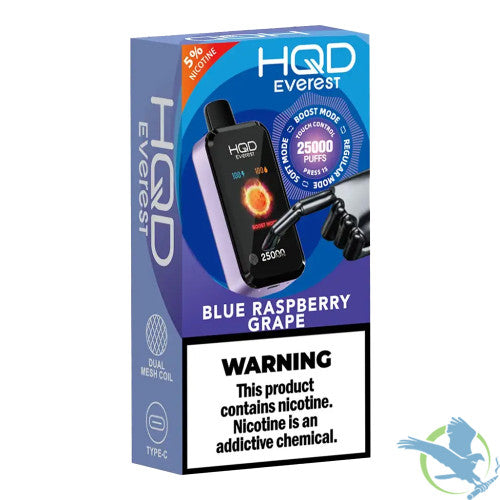 HQD Cuvie Everest 25K Puffs 28ML Disposable Device With Three Dynamic Modes & Touch Control Screen - Display of 5