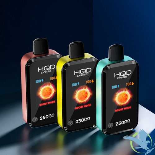 HQD Cuvie Everest 25K Puffs 28ML Disposable Device With Three Dynamic Modes & Touch Control Screen - Display of 5
