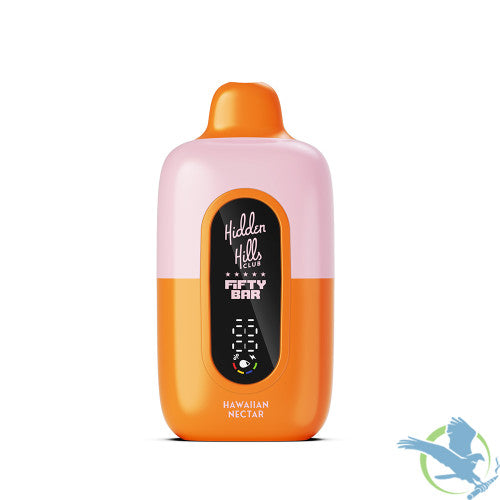 Hidden Hills Club x Fifty Bar 18ML 20K Puffs Disposable Device With Always Active Boost & Adjustable Airflow - Display of 5