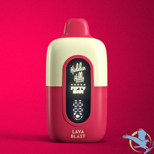 Hidden Hills Club x Fifty Bar 18ML 20K Puffs Disposable Device With Always Active Boost & Adjustable Airflow - Display of 5