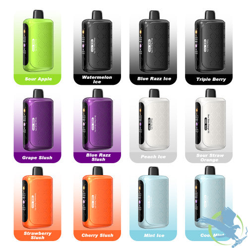 HorizonTech 100K Puffs 40ML Disposable Device With Quad Mesh Coil & Adjustable Airflow - Display of 5