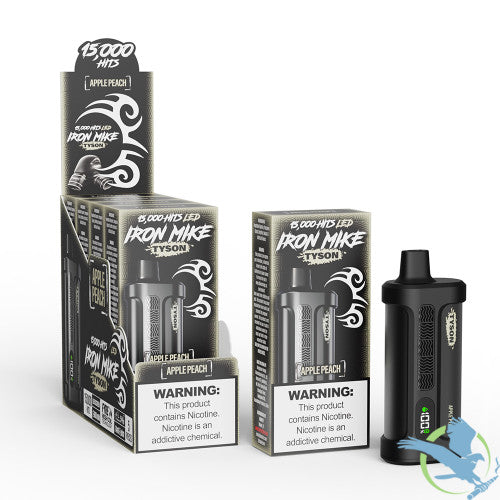 IRON MIKE Tyson 14ML 15K Puffs Disposable Device With LED Screen - Display of 5 - TEXAS COMPLIANT