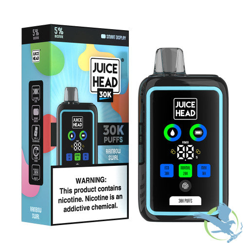 Juice Head 24ML 30K Puffs Disposable Device With 3 Vape Modes & Smart Screen - Display of 5
