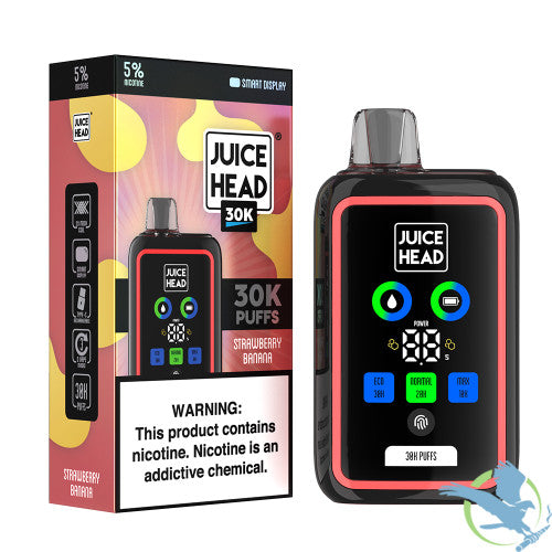 Juice Head 24ML 30K Puffs Disposable Device With 3 Vape Modes & Smart Screen - Display of 5