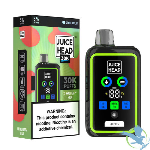 Juice Head 24ML 30K Puffs Disposable Device With 3 Vape Modes & Smart Screen - Display of 5