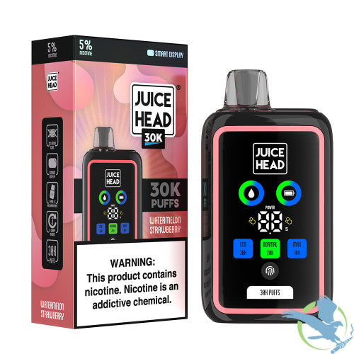 Juice Head 24ML 30K Puffs Disposable Device With 3 Vape Modes & Smart Screen - Display of 5