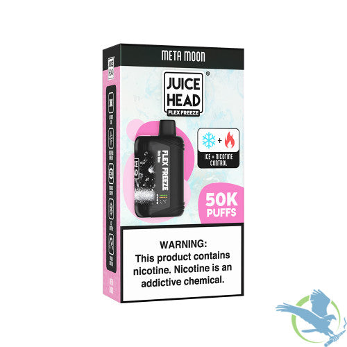 Juice Head Flex Freeze 24ML 50K Puffs Disposable Device With Ice + Nicotine Control & Mega 3D Screen - Display of 5