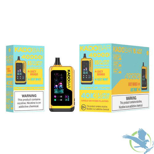 Kado Bar Flavor Adjust 40K Puffs 24ML Disposable Device With Single Or Mixed Flavors & Digital Screen - Display of 5