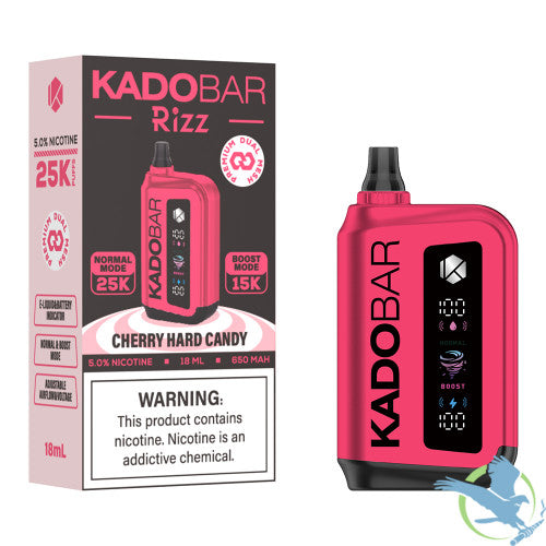Kado Bar Rizz 25K Puffs 18ML Disposable Device With Adjustable Airflow & Voltage - Display of 5
