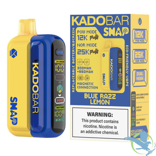Kado Bar Snap 25K Puffs 18ML Disposable Pod Kit With Dual Mesh Technology - Display of 5
