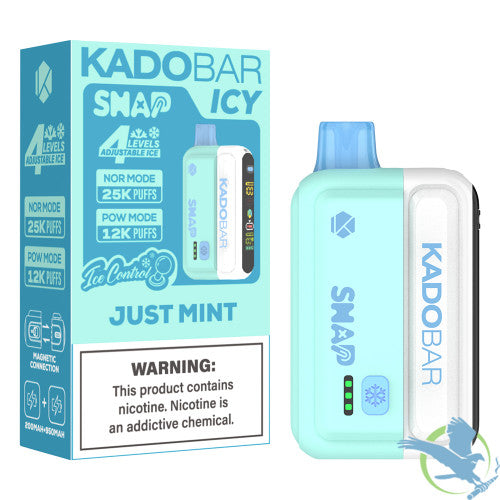 Kado Bar Snap 25K Puffs 18ML Disposable Pod Kit With Dual Mesh Technology - Display of 5