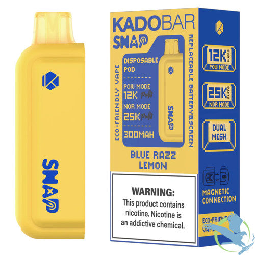 Kado Bar Snap 25K Puffs 18ML Disposable Pod Vape - Display of 5