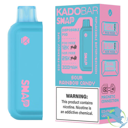 Kado Bar Snap 25K Puffs 18ML Disposable Pod Vape - Display of 5