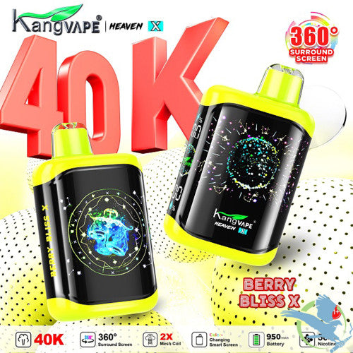 Kangvape Heaven X 40K Puffs 20ML Disposable Device With 360° Surround Screen - Display of 5