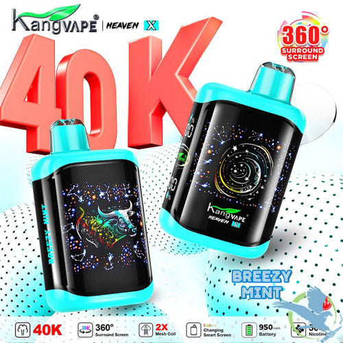 Kangvape Heaven X 40K Puffs 20ML Disposable Device With 360° Surround Screen - Display of 5
