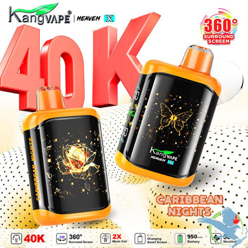 Kangvape Heaven X 40K Puffs 20ML Disposable Device With 360° Surround Screen - Display of 5