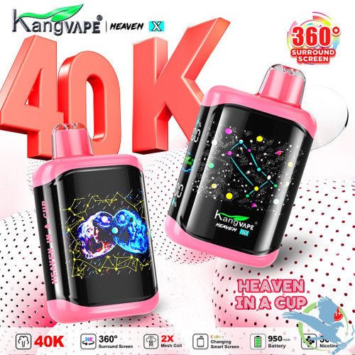 Kangvape Heaven X 40K Puffs 20ML Disposable Device With 360° Surround Screen - Display of 5