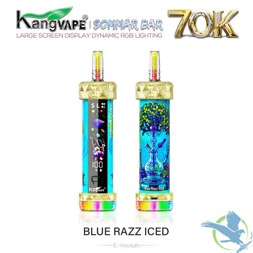 Kangvape Sommar Bar E-Hookah 70K Puffs 40ML Disposable Device With RGB Lighting Effects - Display of 5