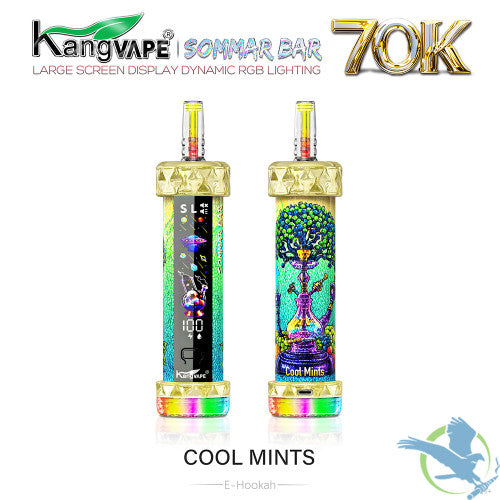 Kangvape Sommar Bar E-Hookah 70K Puffs 40ML Disposable Device With RGB Lighting Effects - Display of 5