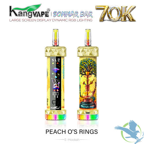Kangvape Sommar Bar E-Hookah 70K Puffs 40ML Disposable Device With RGB Lighting Effects - Display of 5