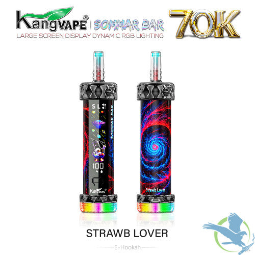 Kangvape Sommar Bar E-Hookah 70K Puffs 40ML Disposable Device With RGB Lighting Effects - Display of 5
