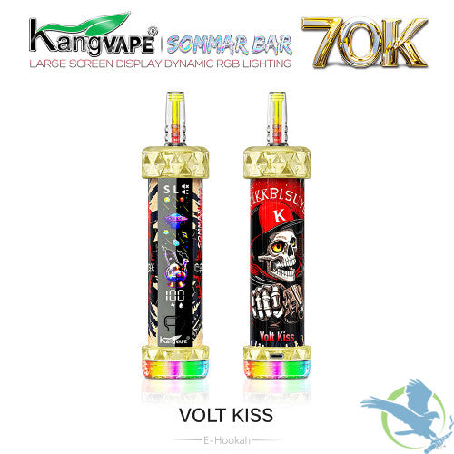 Kangvape Sommar Bar E-Hookah 70K Puffs 40ML Disposable Device With RGB Lighting Effects - Display of 5