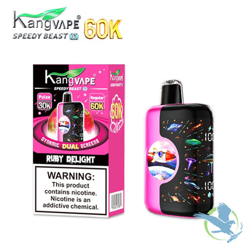 Kangvape Speedy Beast X 60K Puffs 20ML Disposable Device With Dynamic Dual Screens - Display of 5