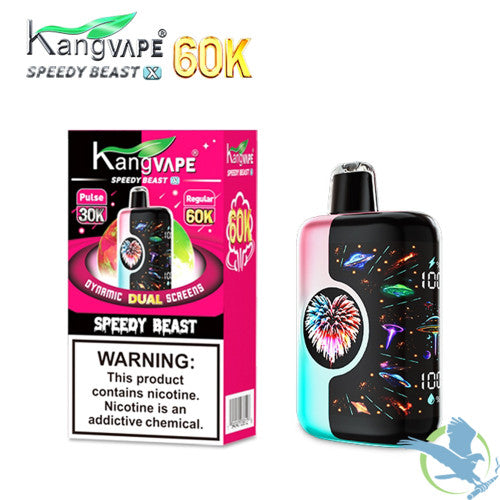 Kangvape Speedy Beast X 60K Puffs 20ML Disposable Device With Dynamic Dual Screens - Display of 5
