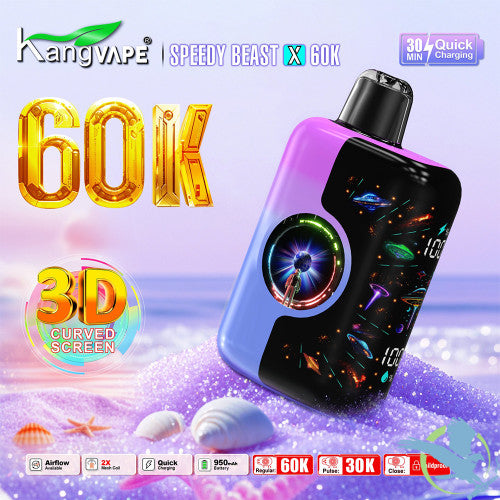 Kangvape Speedy Beast X 60K Puffs 20ML Disposable Device With Dynamic Dual Screens - Display of 5