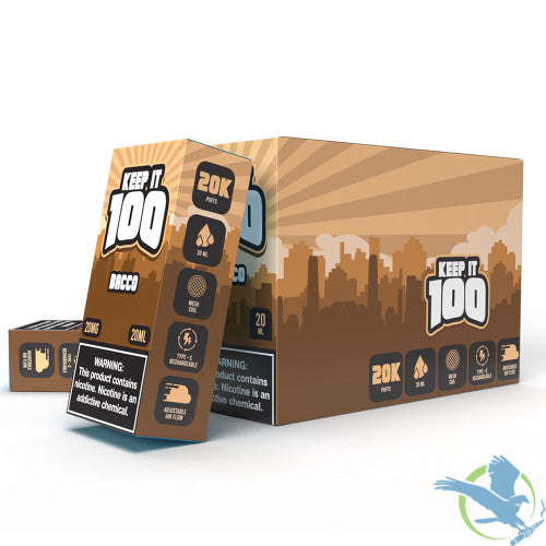Keep It 100 20ML 20K Puffs Disposable Device With Adjustable Airflow & Digital Screen - Display of 5