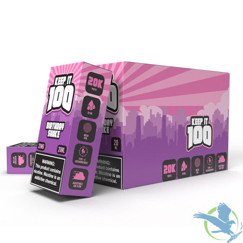 Keep It 100 20ML 20K Puffs Disposable Device With Adjustable Airflow & Digital Screen - Display of 5